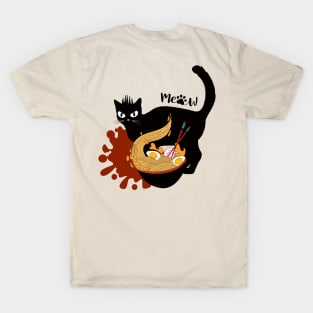 Cat Eating Ramen T-Shirt